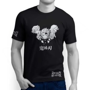 Camiseta Demon Slayer - Kimetsu no Yaiba - Tanjiro Zenitsu Nezuko