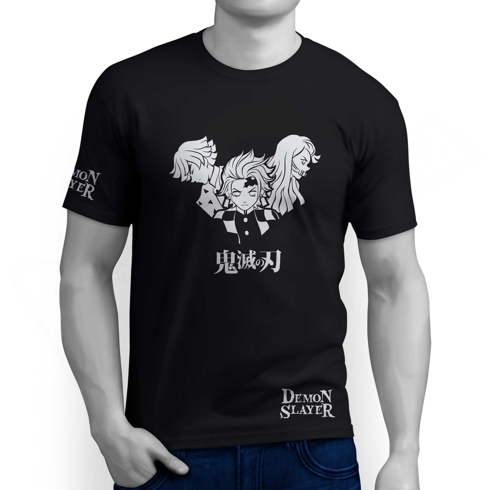 Camiseta Demon Slayer - Kimetsu no Yaiba - Tanjiro Zenitsu Nezuko