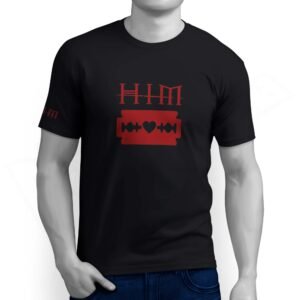 Camiseta HIM - Heart Razorblade