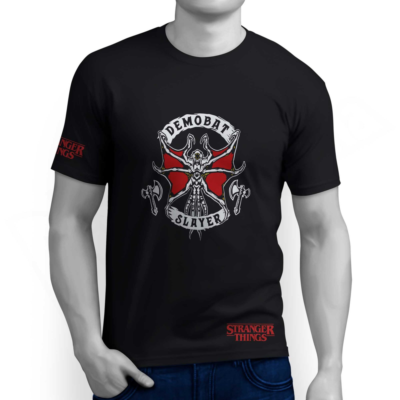 Camiseta Stranger Things - Demobat Slayer 01FC