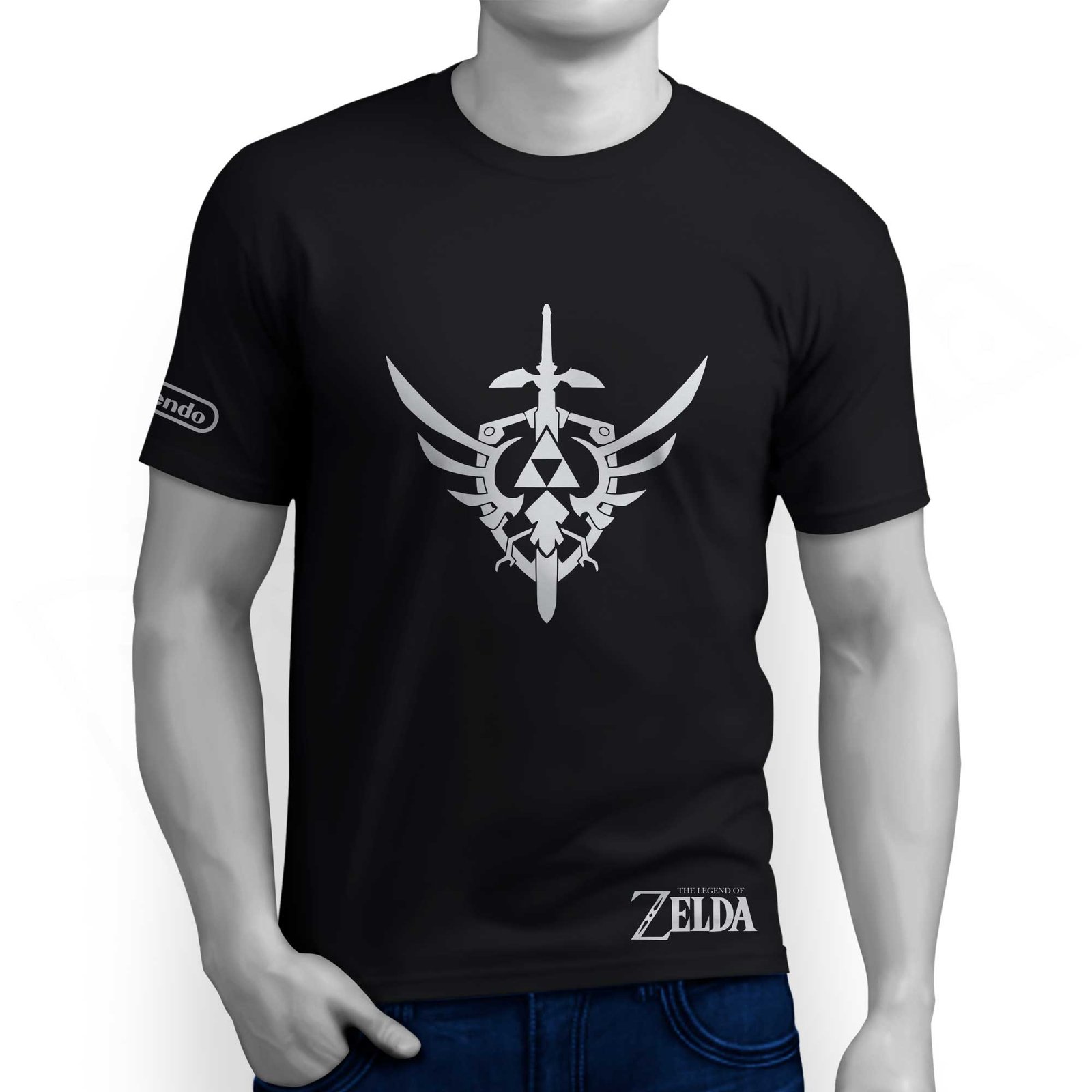 Camiseta The Legend of Zelda - Shield Triforce - 01