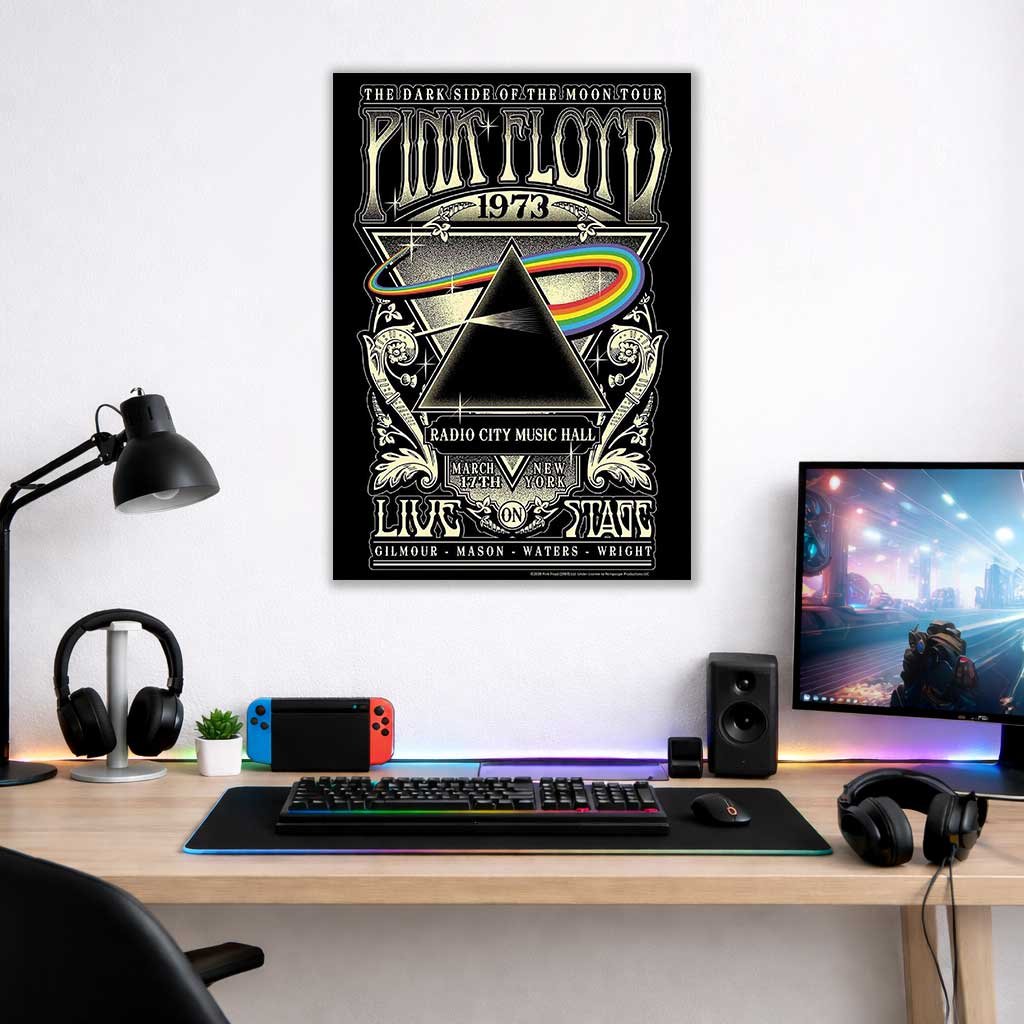 Póster - Pink Floyd - The Dark Side of the Moon Live On Stage 1973 - Imagen 4