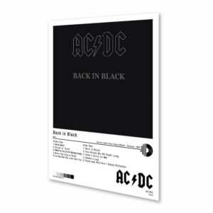 Póster - ACDC - Back in Black - 1980