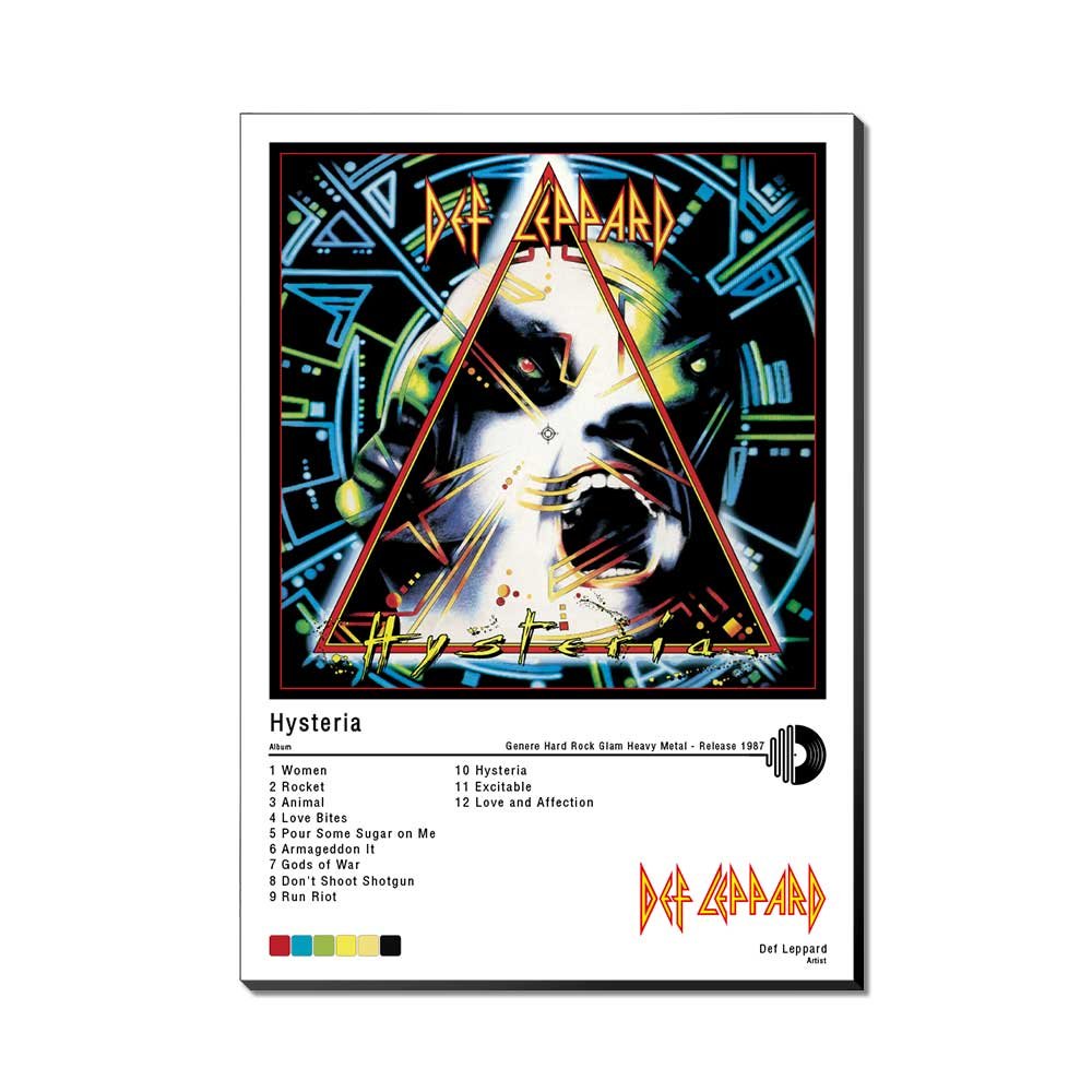 Póster - Def Leppard - Hysteria - 1987 - Imagen 3