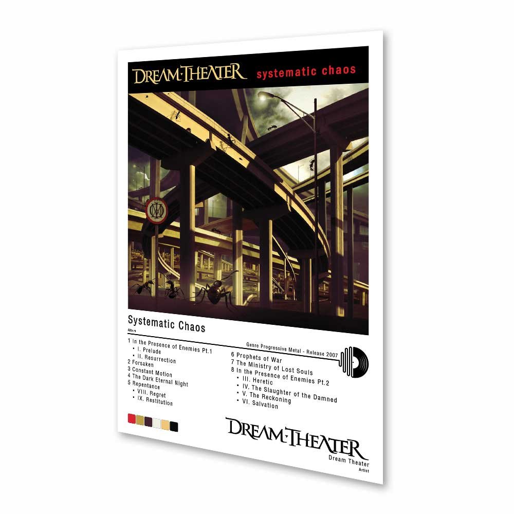 Póster - Dream Theater - Systematic Chaos - 2007